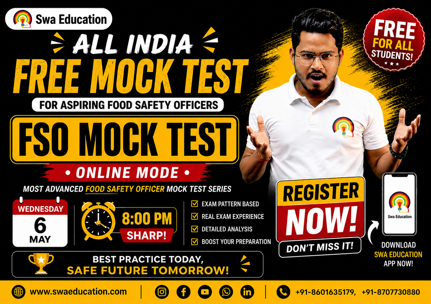 FSSAI FREE MOCK TEST ALL INDIA