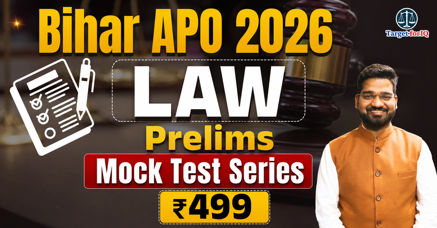Bihar APO 2026 | LAW Prelims Mock Test Series |