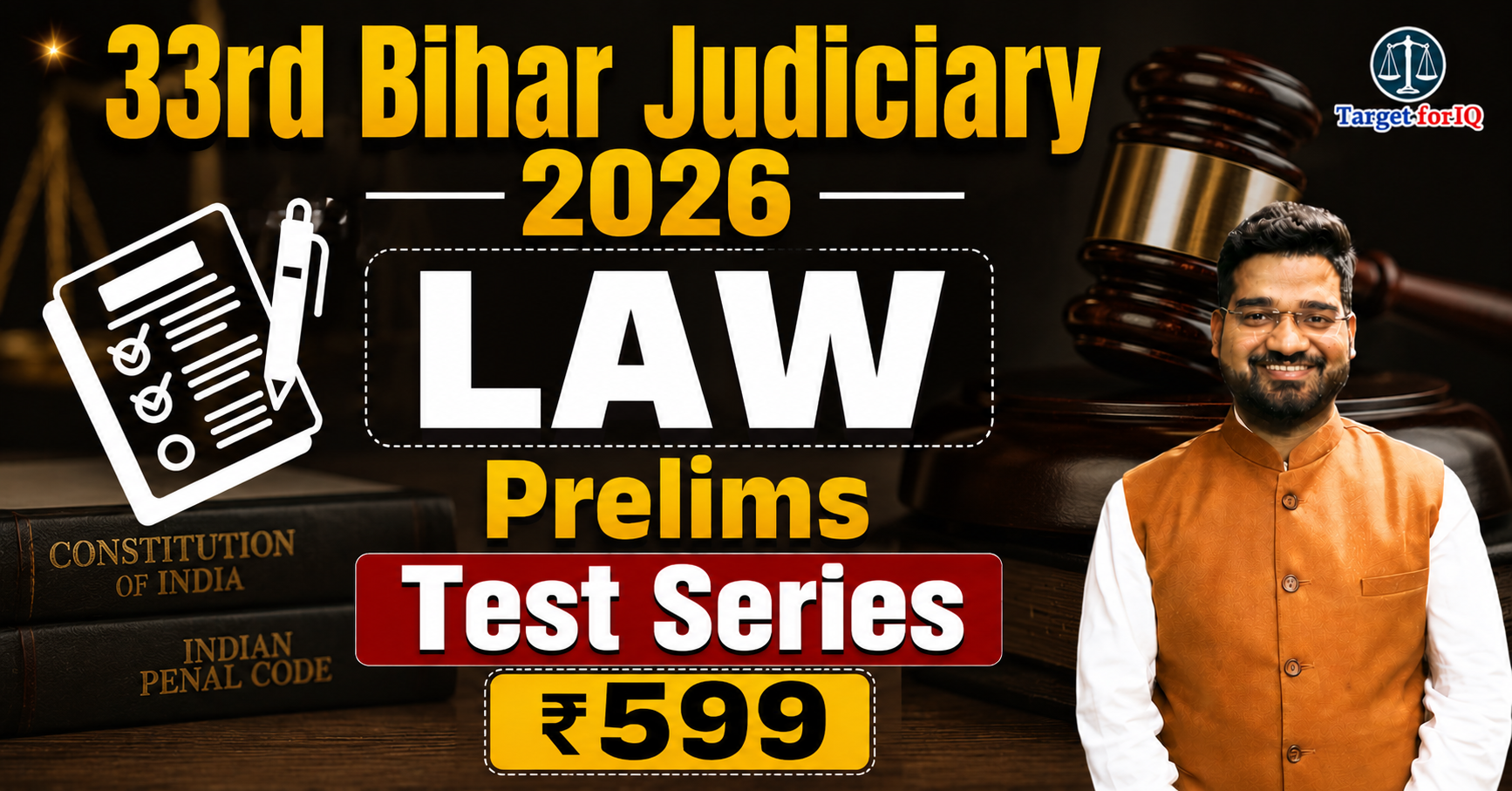 33rd Bihar Judiciary 2026 LAW Prelims Test Series