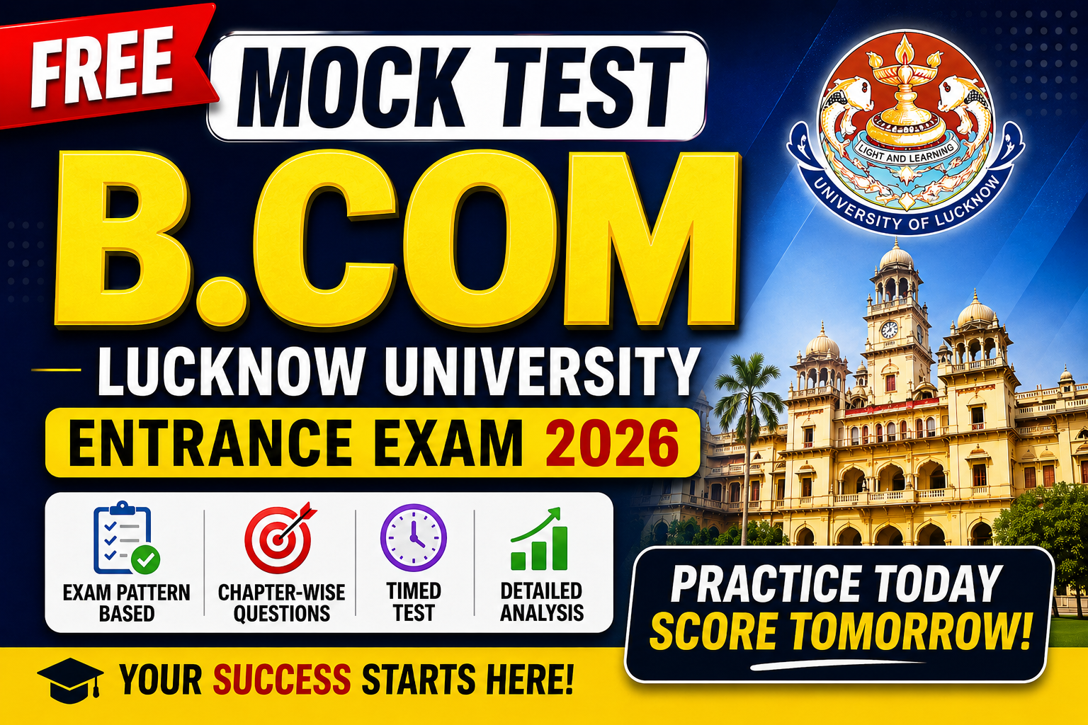 Free Mock Test B.COM + B.COM (Honrs)