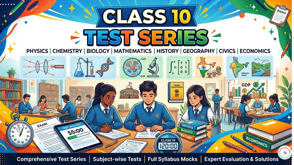 Class 10 Complete Test Series – Science, Mathematics & Social Science