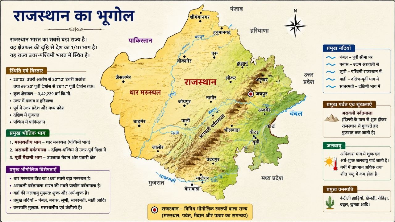 राजस्थान का भूगोल
