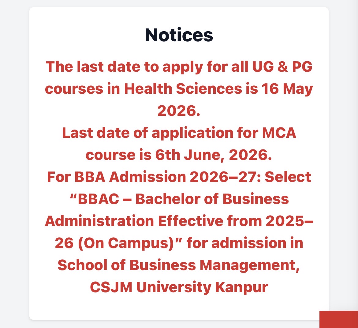 🛑Important Last date updates