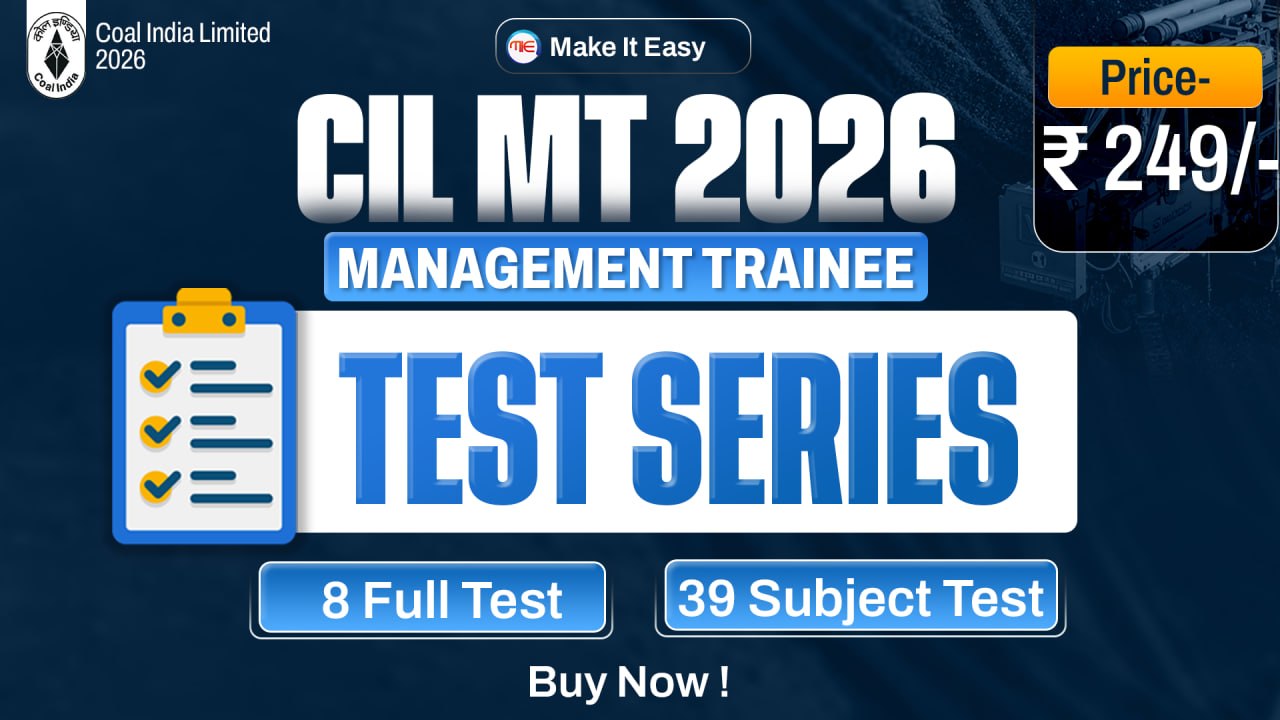 Coal India Limited M.T. Test series 2026