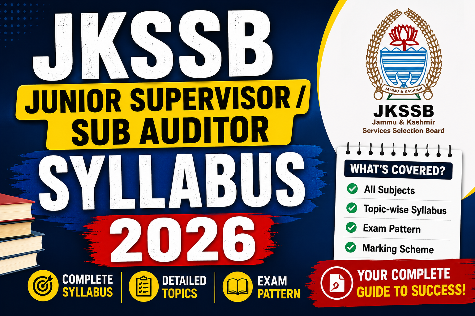 JKSSB Junior Supervisor Sub Auditor Syllabus 2026 download