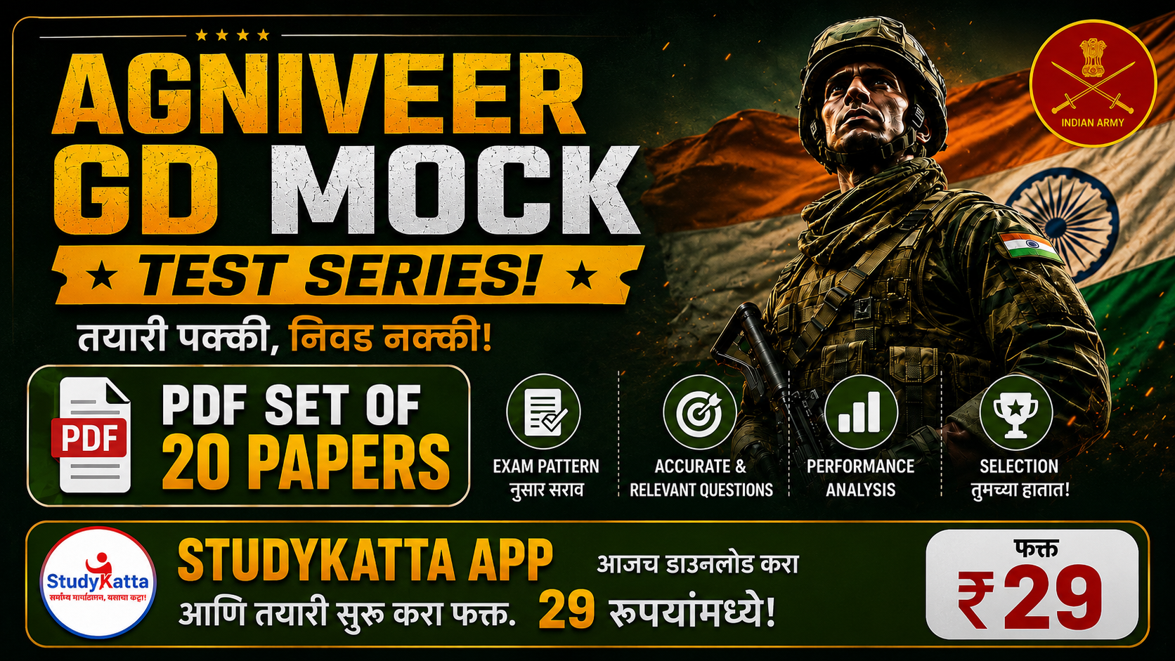 Agniveer GD Test Series (Marathi) - PDF Set