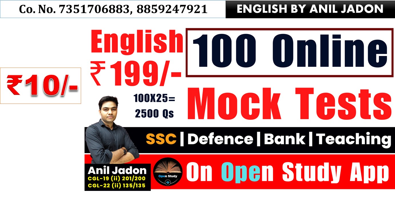 100 ENGLISH MOCK TESTS
