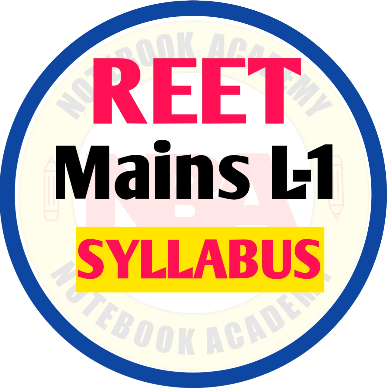 Reet Mains L1 syllabus