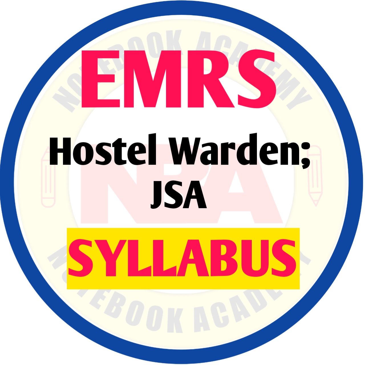 EMRS Hostel Warden,JSA Syllabus 2025