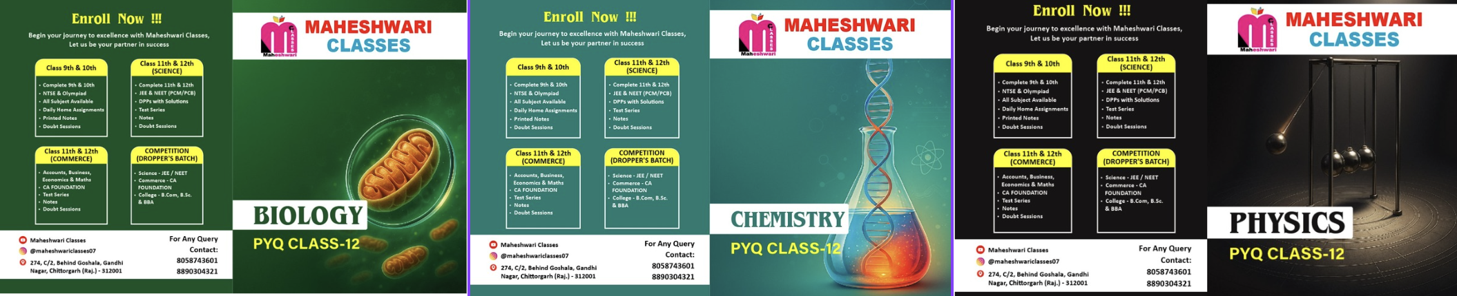 12th NEET -4 modules each subject