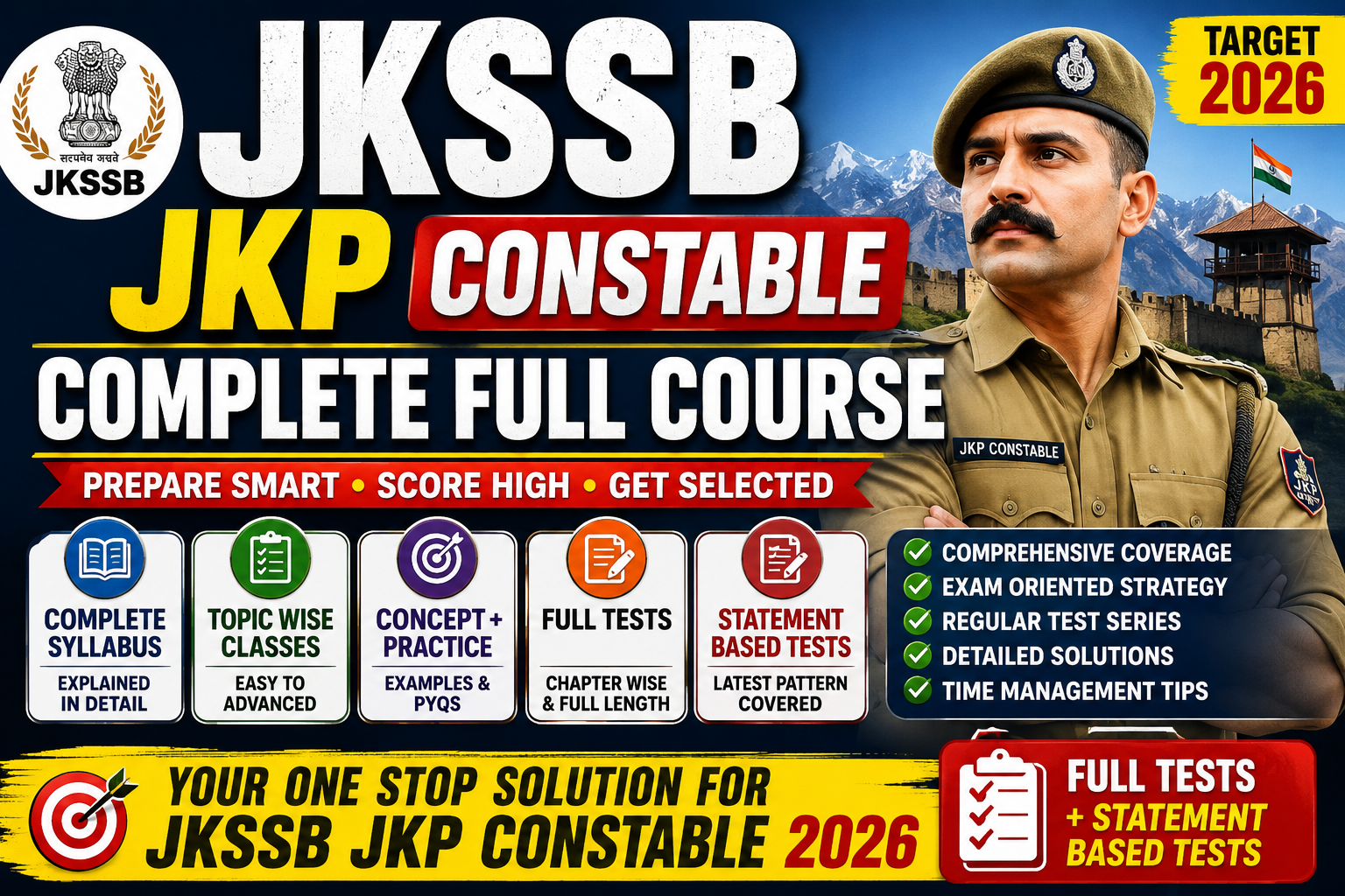 JKSSB JKP Constable Complete Full Course 2026 With Full Tests