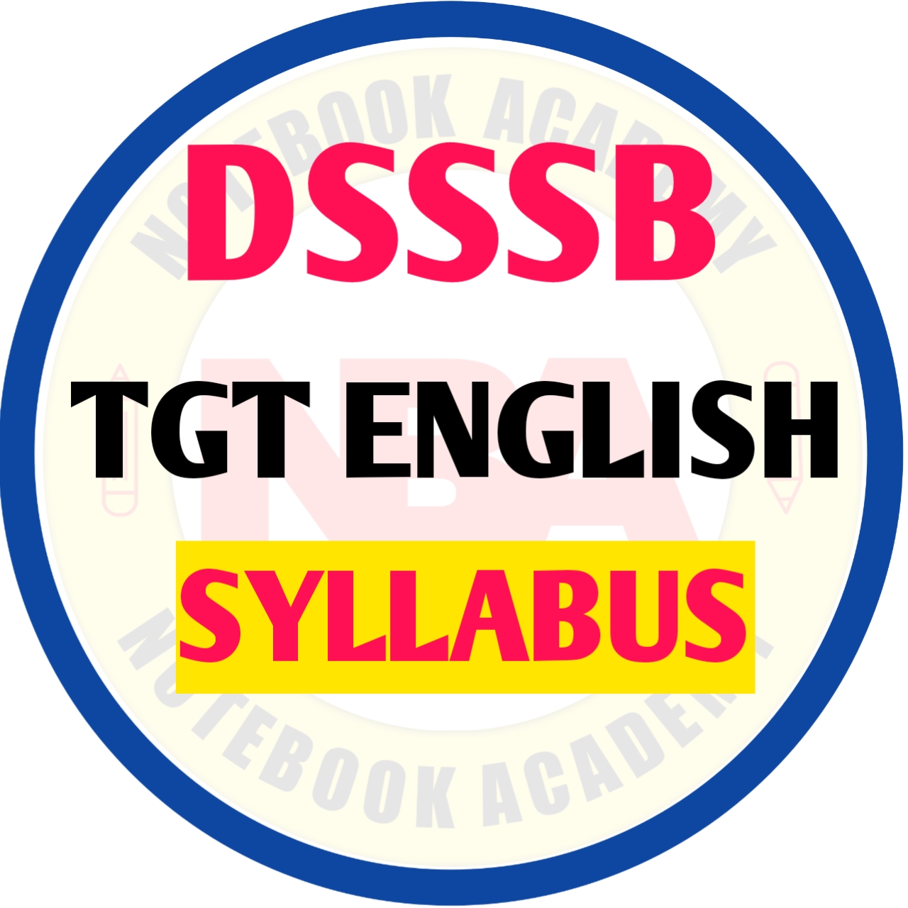 DSSSB TGT English Syllabus
