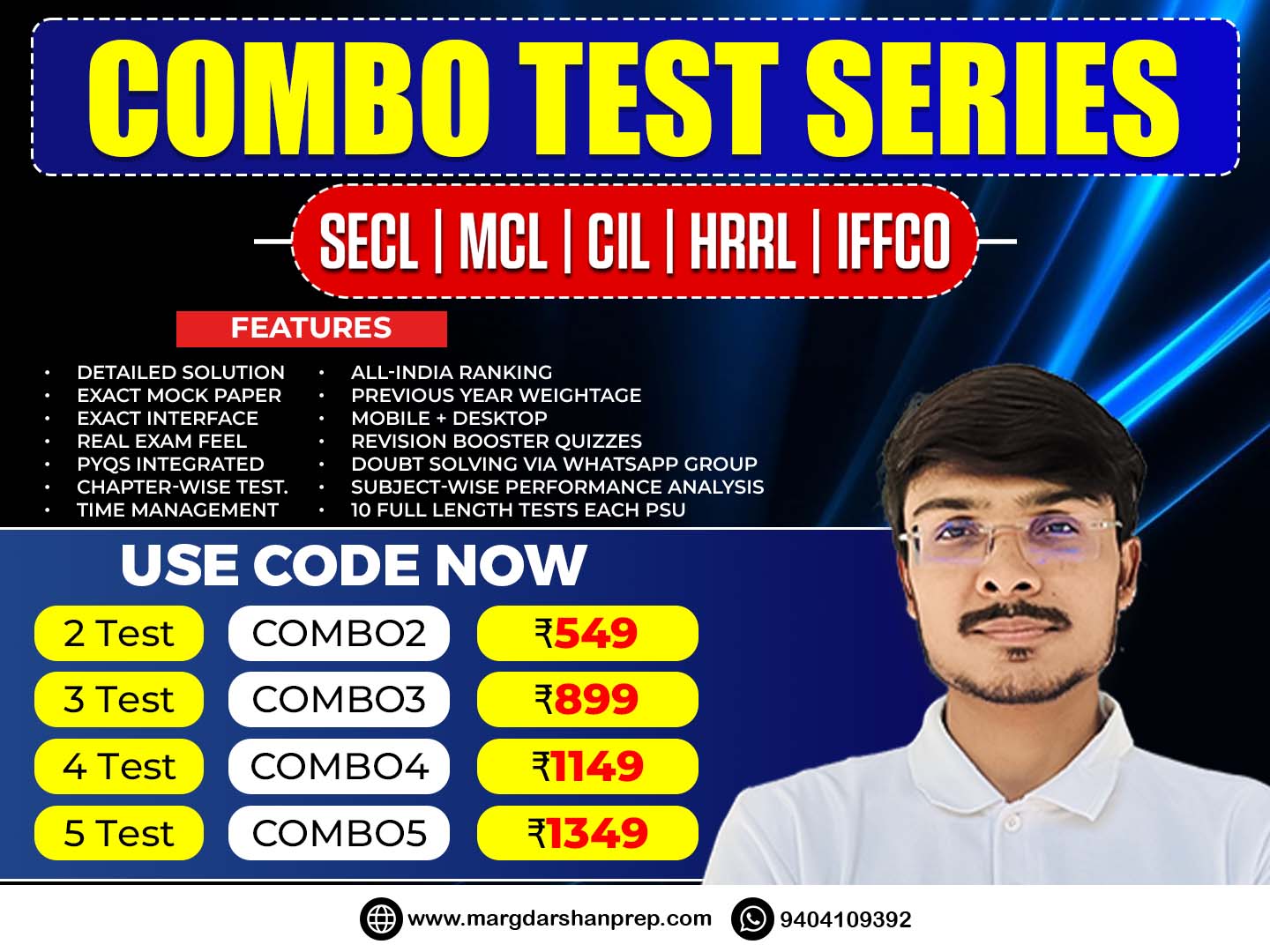 SECL | MCL | HRRL | IFFCO Combo Test Series