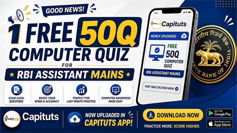 RBI Assistant Computer Quiz 51Q