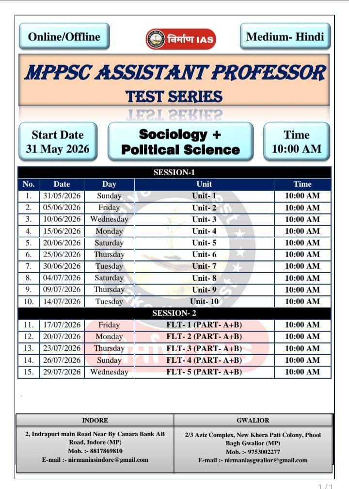AP Sociology + Political Science Test Series