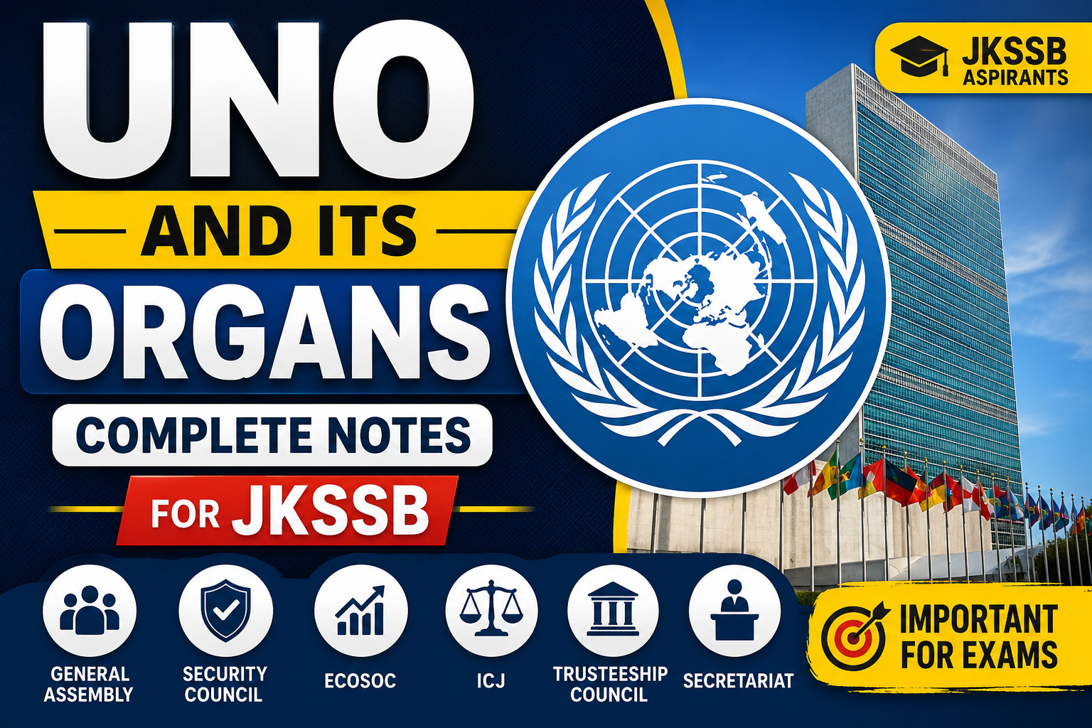 UNO and Its Organs Notes for JKSSB