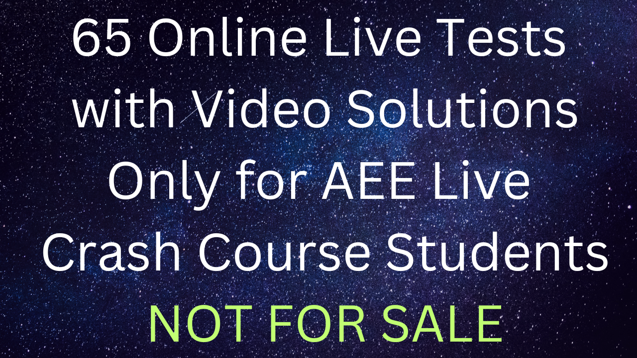 AEE Online Live Class Tests