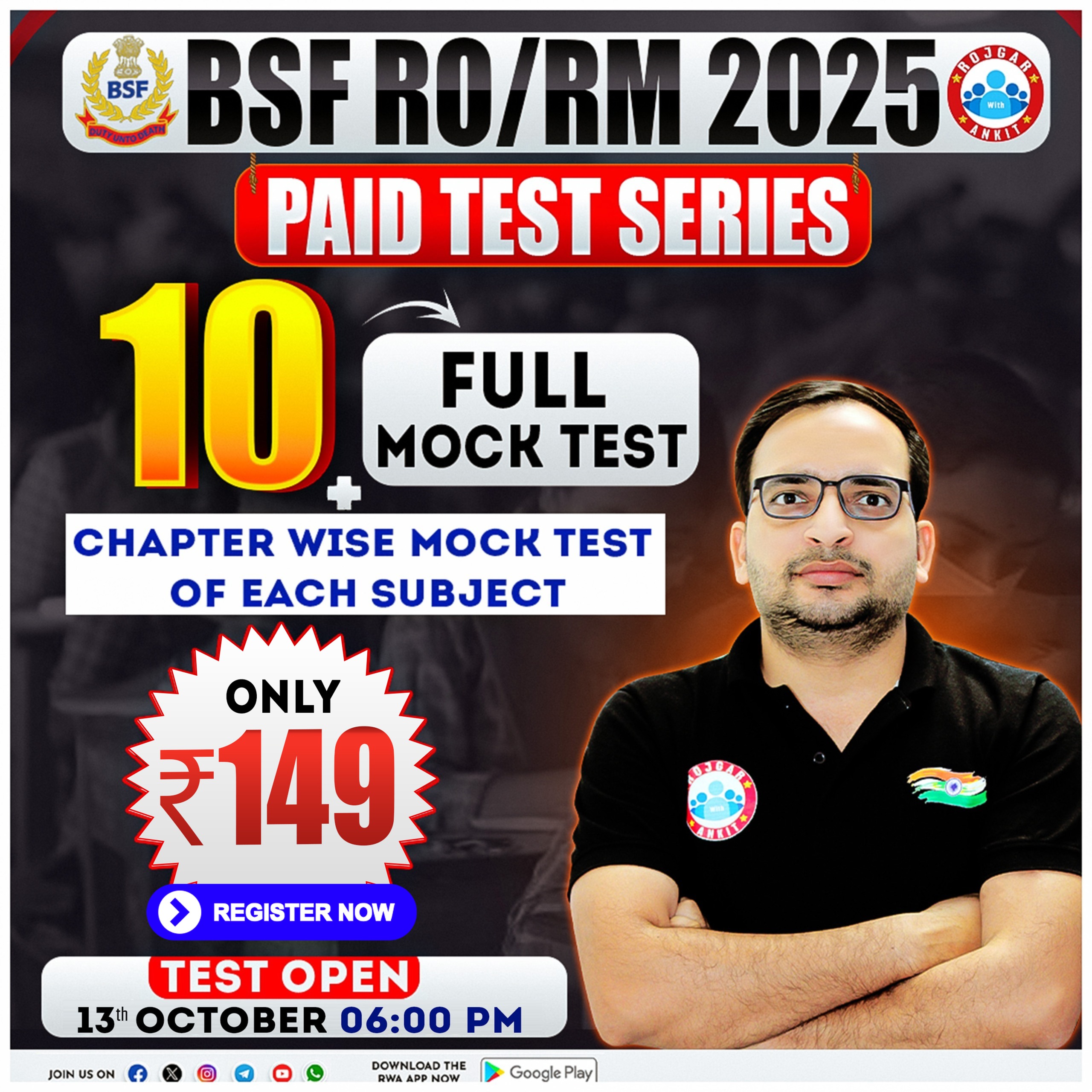 BSF RO/RM Paid Test Series 2025