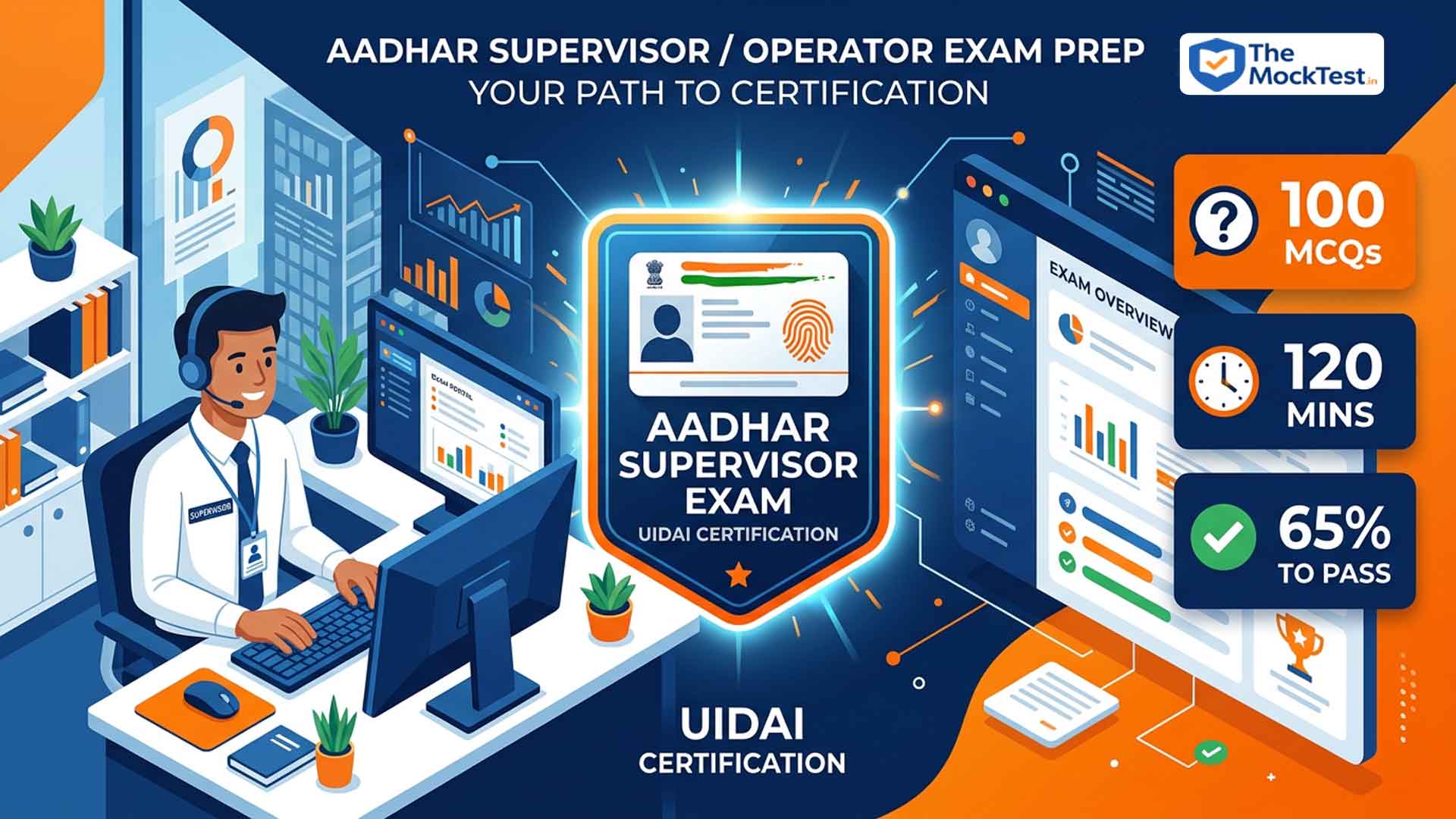 UIDAI Aadhaar Exam Mock Test 2026 - Latest Update