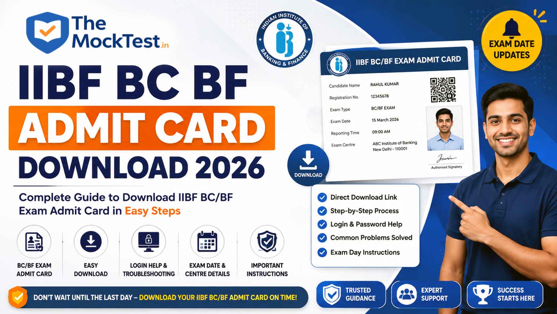 IIBF BC Admit Card Download 2026 - Complete Process