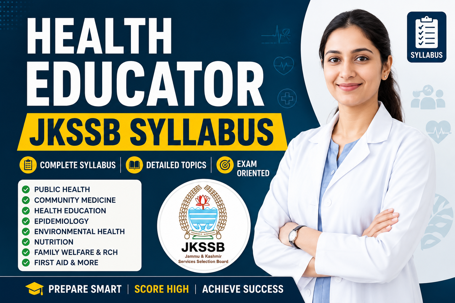 JKSSB Health Educator syllabus 2026