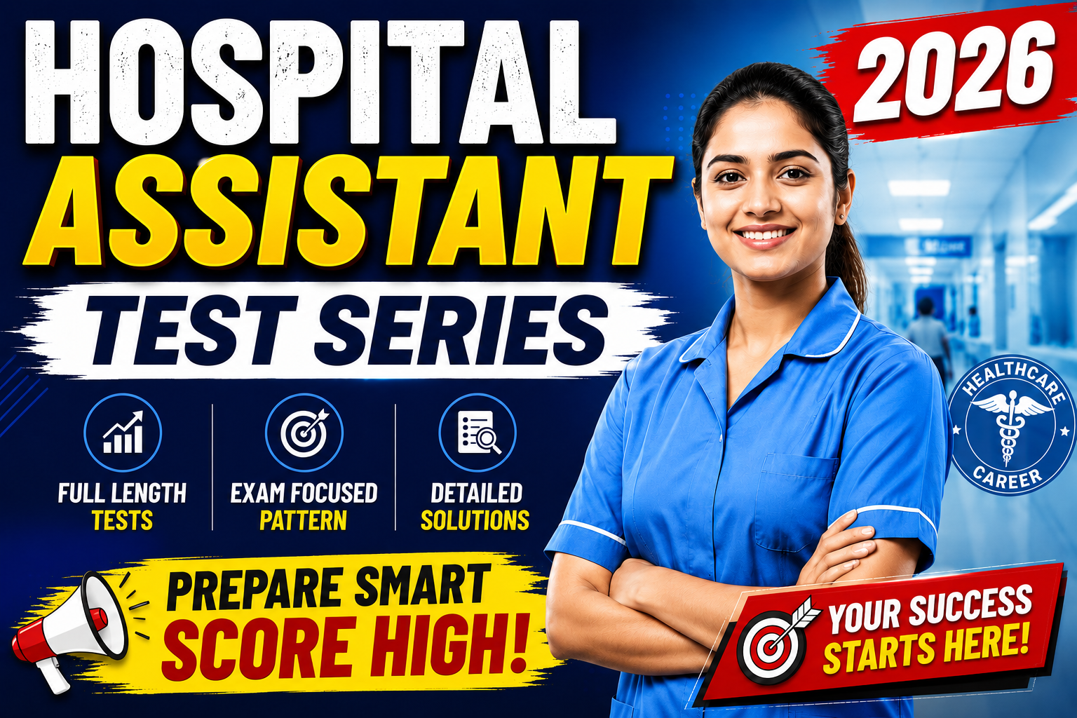Hospital assistant Test Series 2026