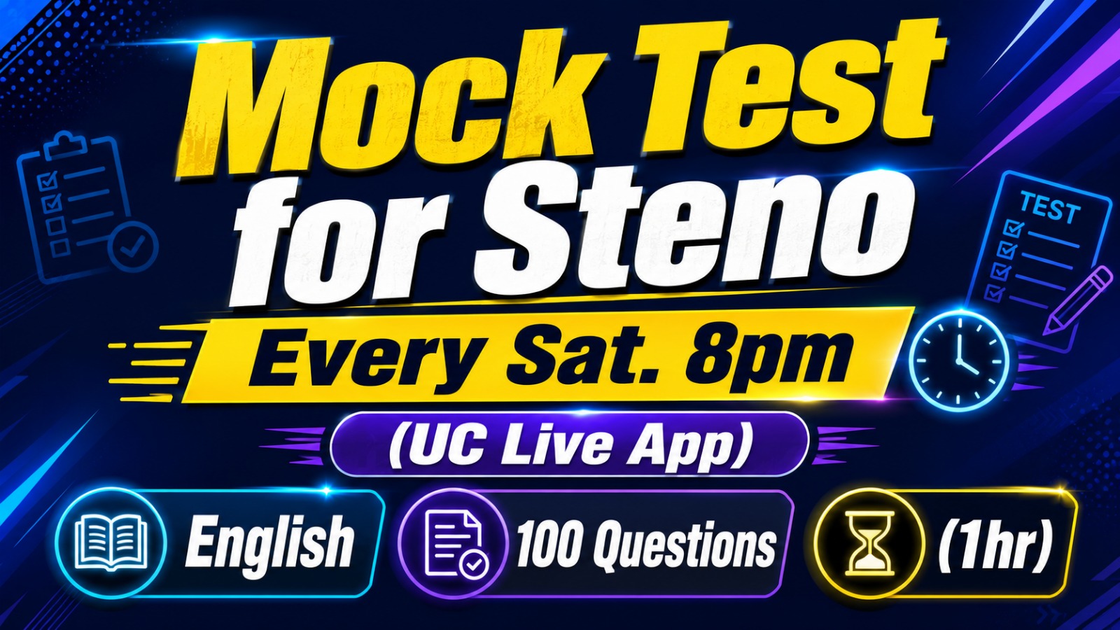 Mock test for Steno 2026