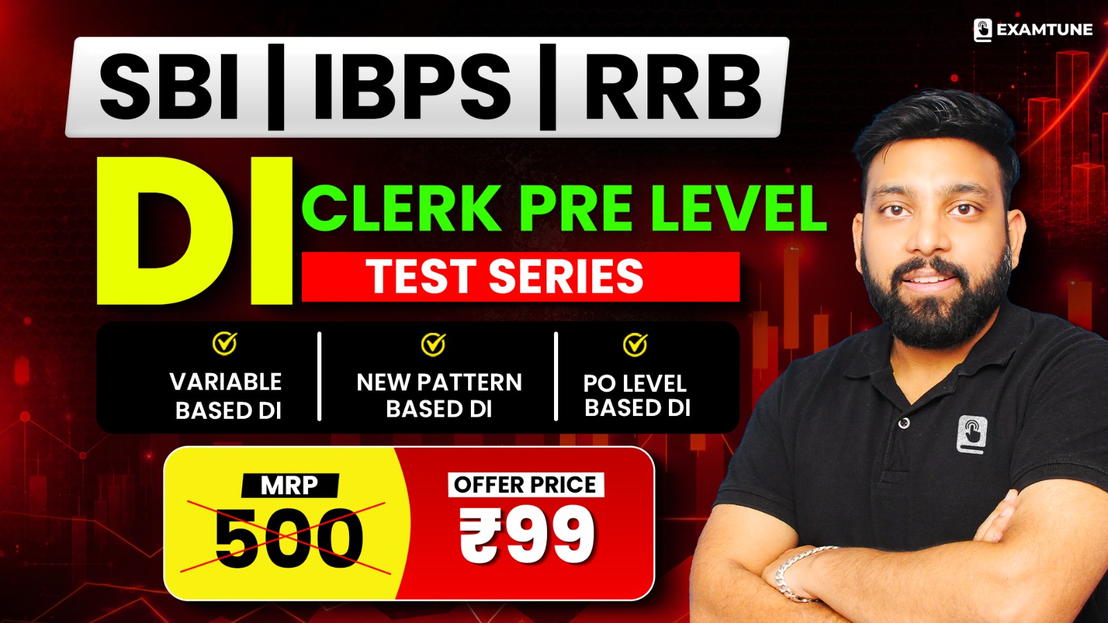 SBI | IBPS | RRB Clerk Pre Level DI Test Series 2026