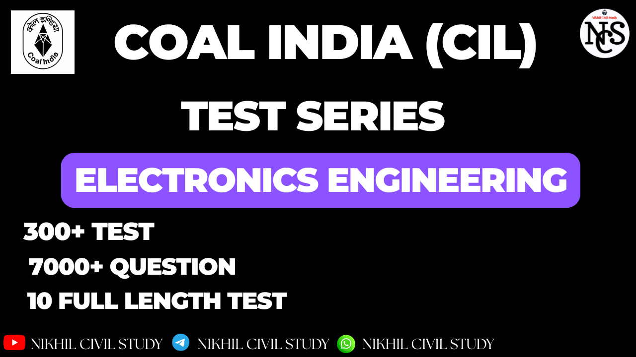COAL INDIA (CIL) MANAGEMENT TRAINEE ECE TEST SERIES