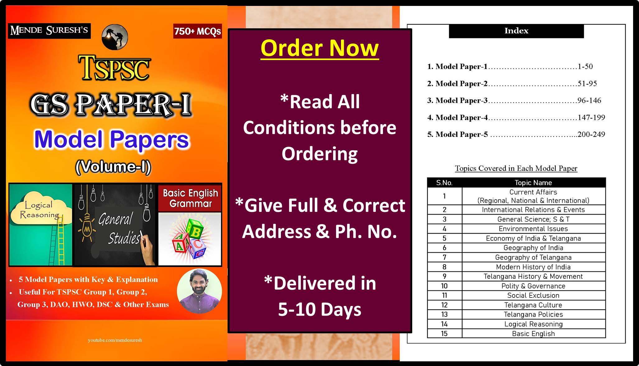 6) TGPSC GS Paper-1 Model Papers-EM