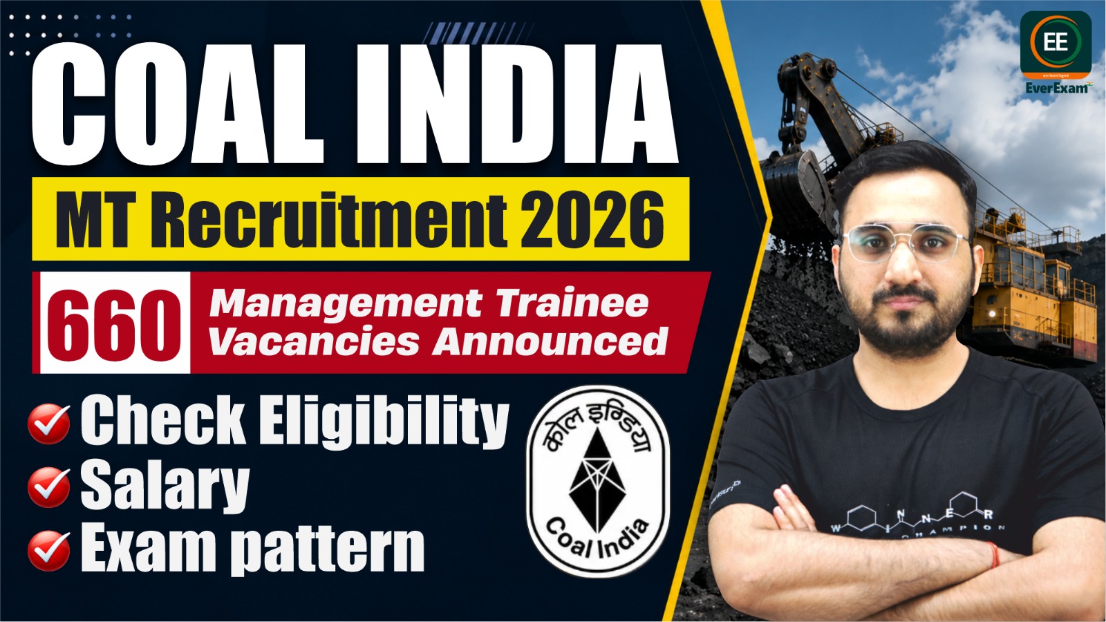 Coal India MT Recruitment 2026 Out: 660 Management Trainee Vacancies Announced, Check Eligibility, Salary &  Exam pattern