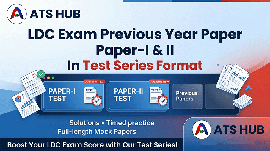 LDC Exam Previous Year Papers (Paper-I & II) | Complete Test Series Format