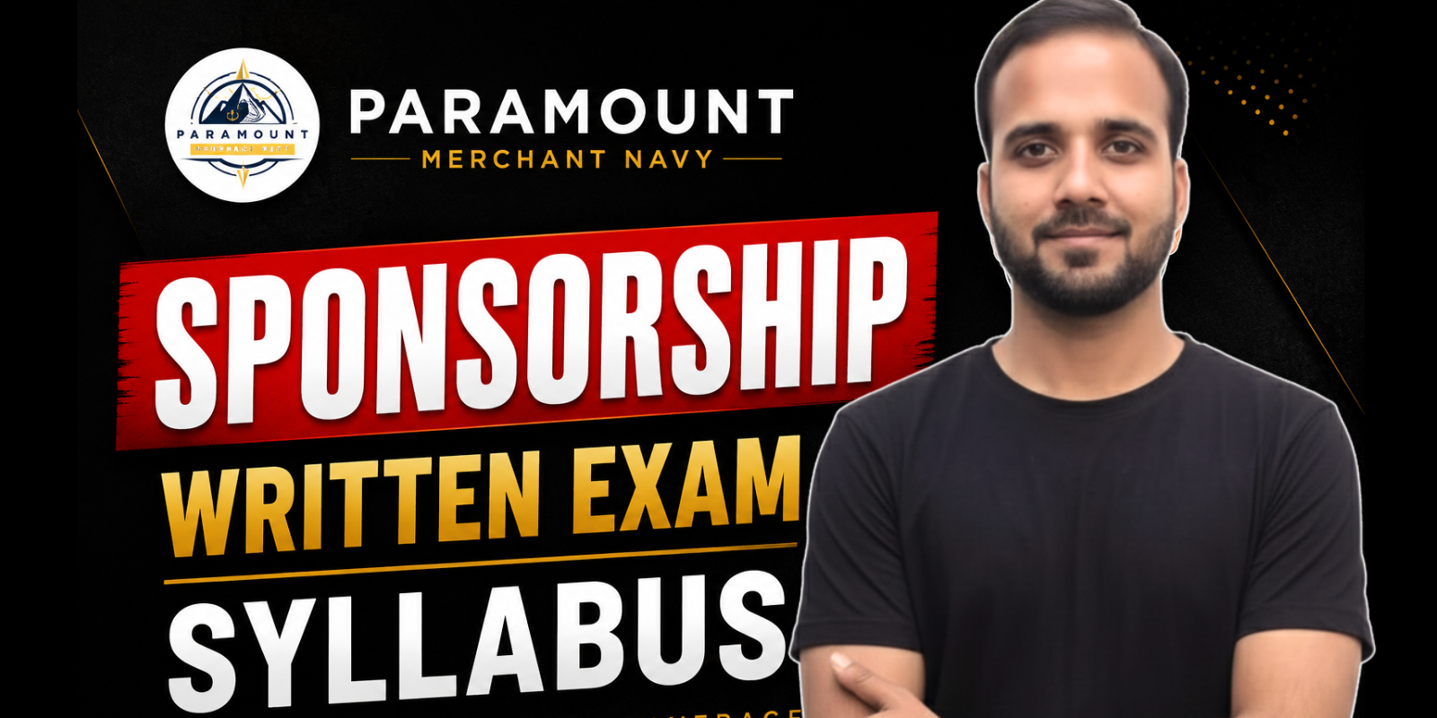 SPONSERSHIP : Written Exam Syllabus
