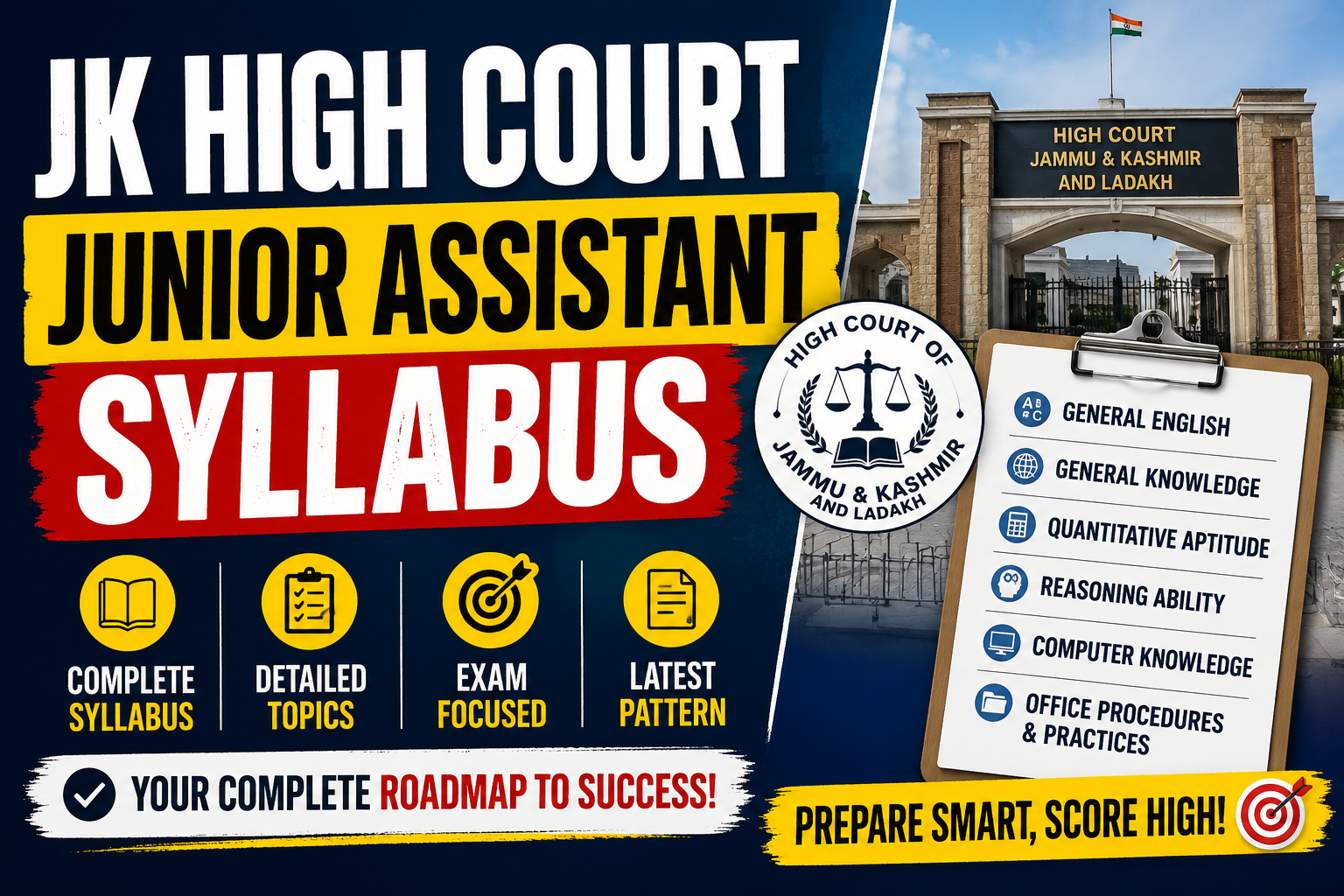 jk high court junior assistant syllabus