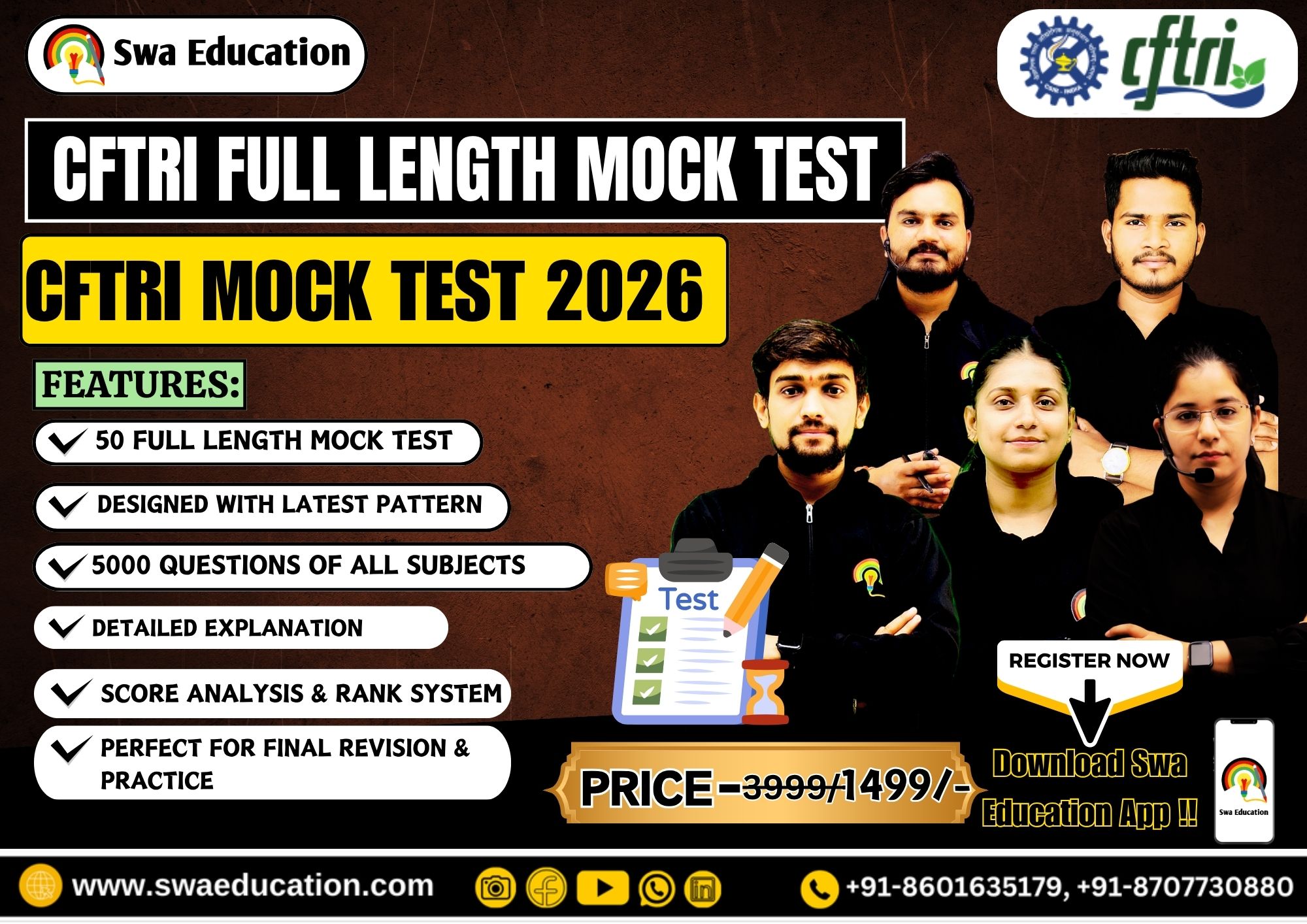 CFTRI FULL LENGTH MOCK TEST 2026