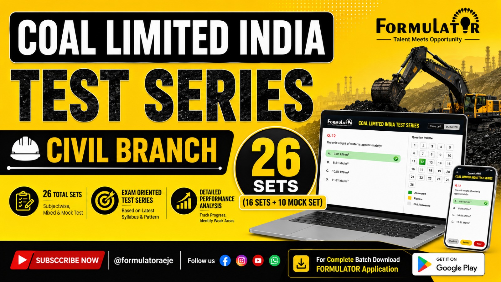 Coal India MT Civil Engineering Test-Series