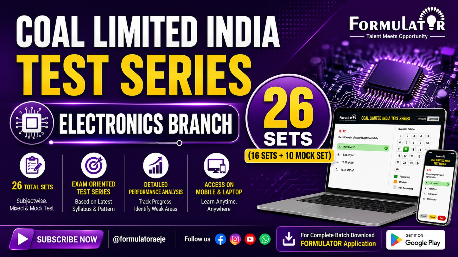 Coal India MT Electronics Engineering Test-Series