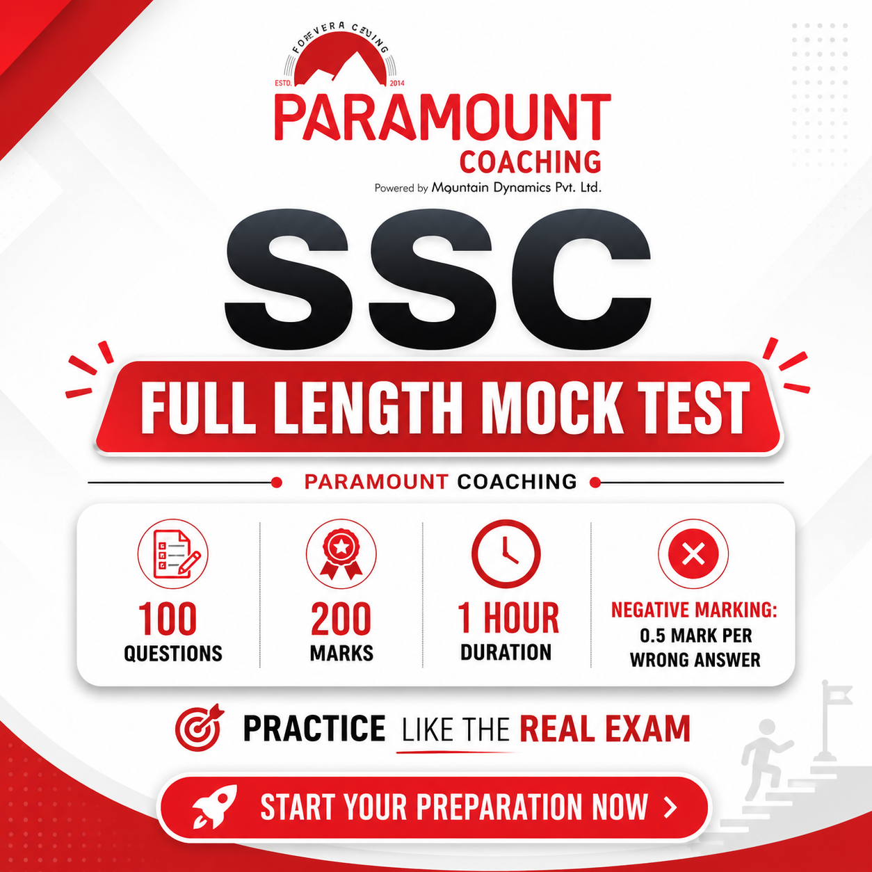 SSC | Full Length Mock Test | Paramount Coaching