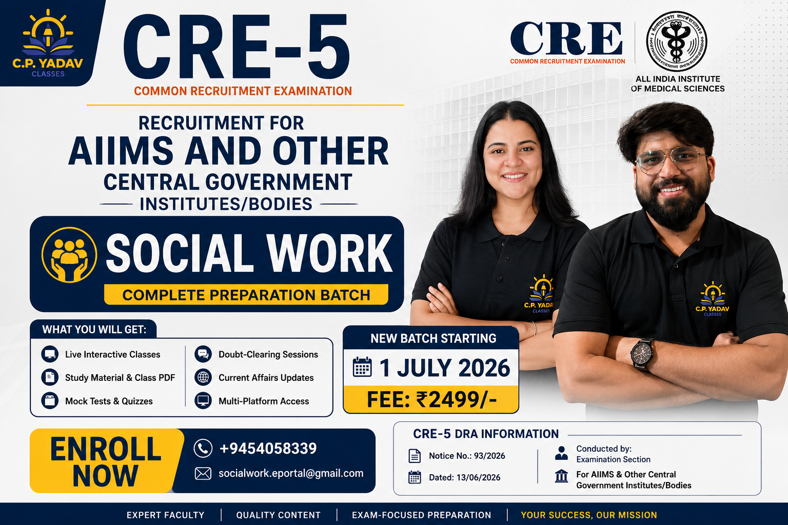 AIIMS CRE-5 Social Work