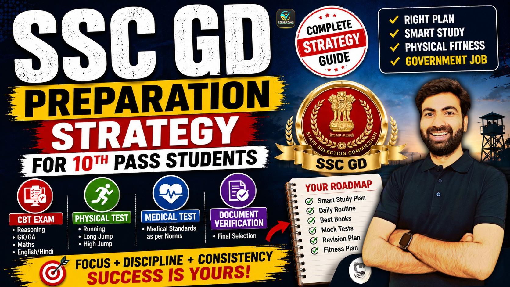 SSC GD Preparation Strategy for 10th Pass Students