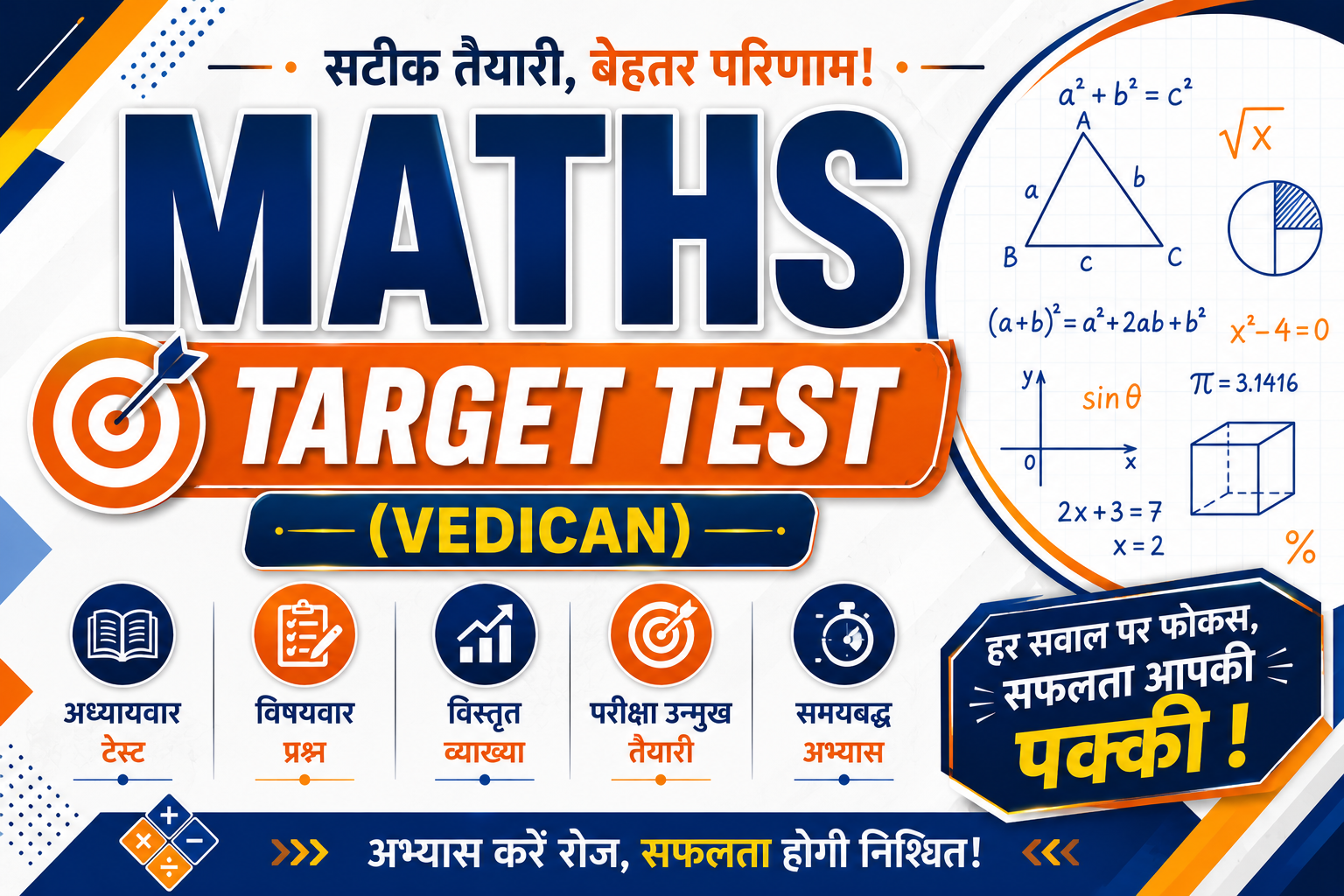 Maths Target Test (Vedican)