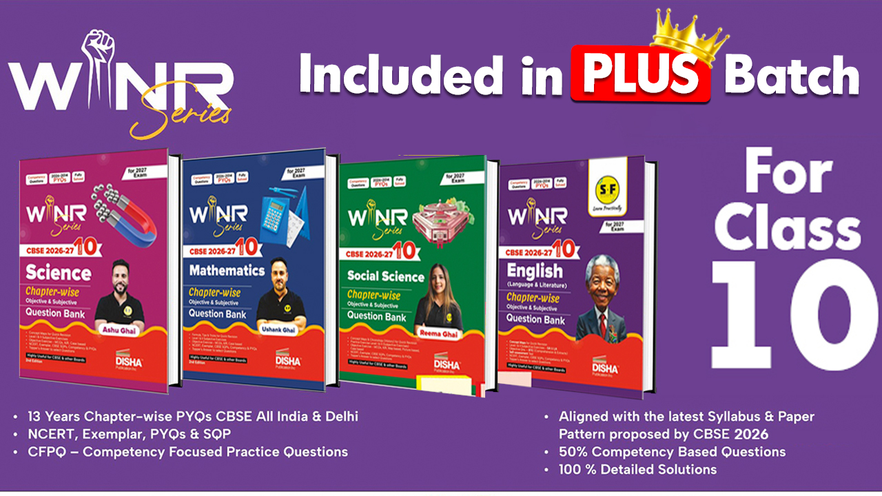 Class 10th WINR Series Science, Maths, Social and English Books