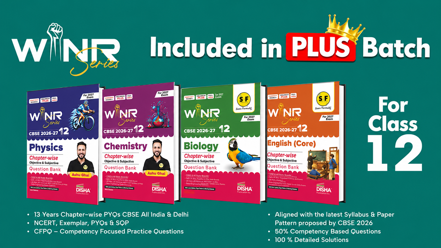 Class 12th WINR Series PCBE Books