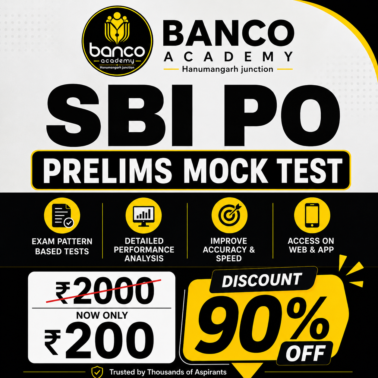 SBI PO PRELIMS TEST (2026-27)