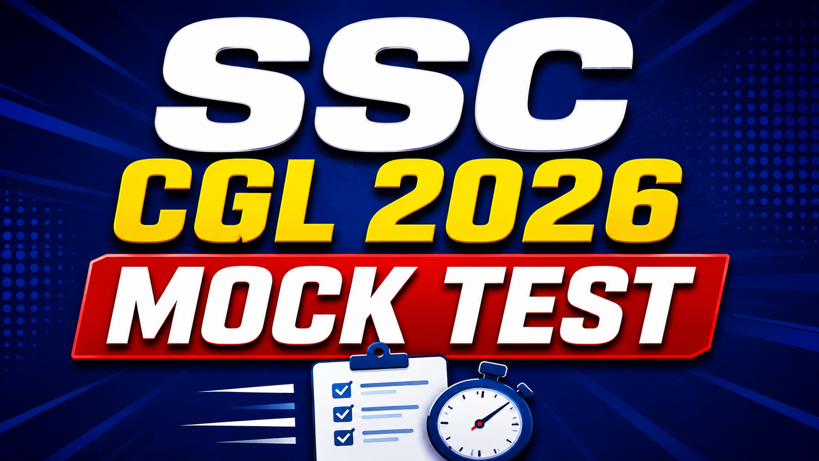 SSC CGL 2026 Mock Test Series