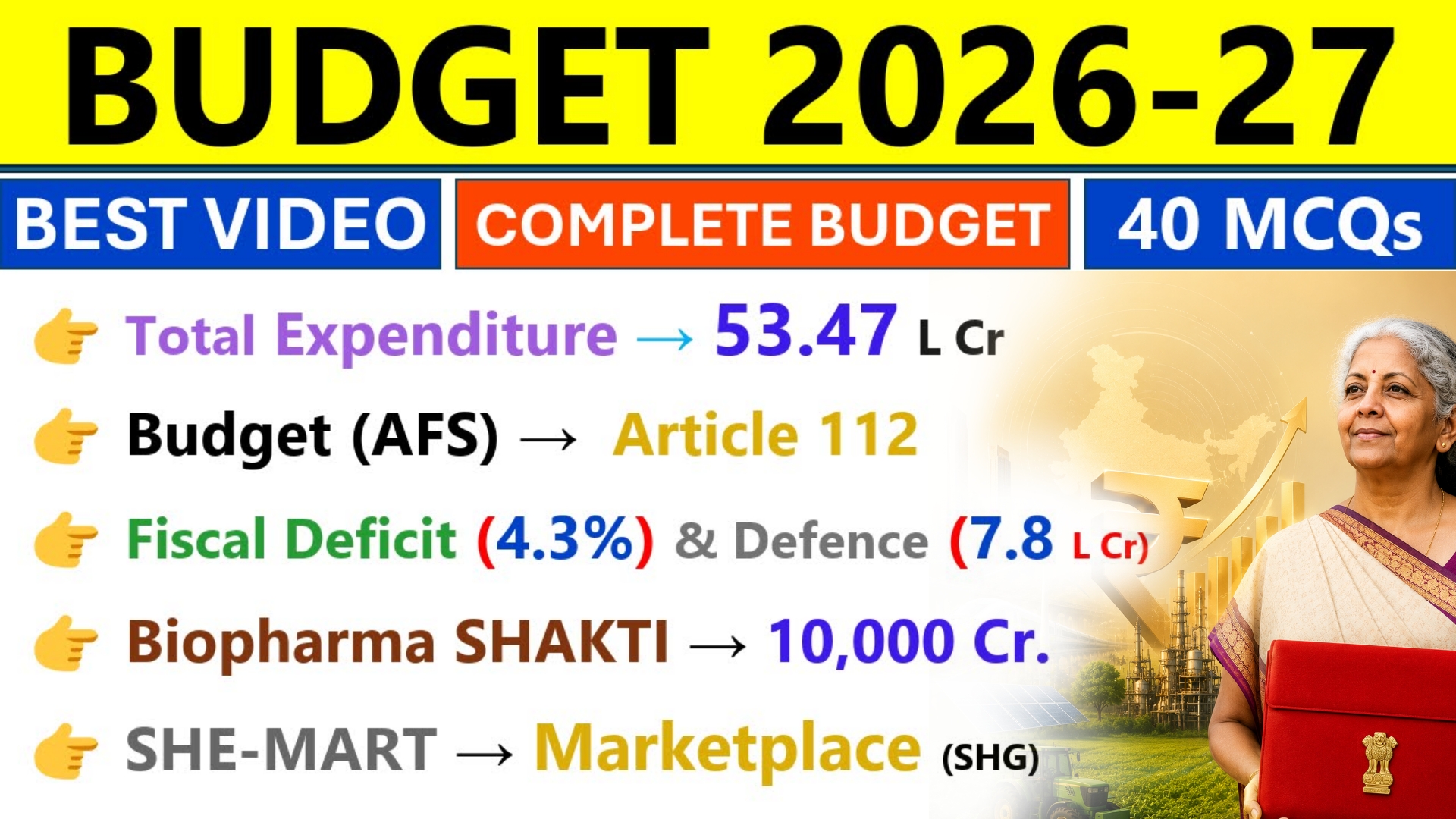✅ BUDGET 2026-2027 CA