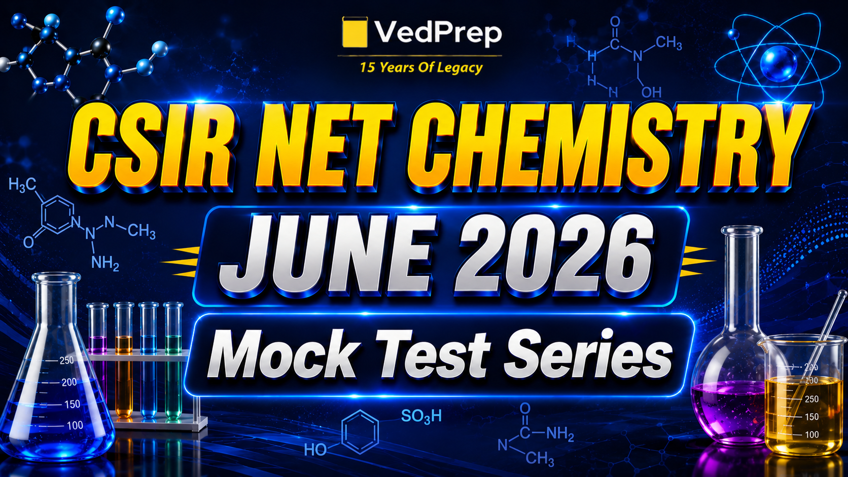 CSIR NET Chemistry June. 2026: Mock Test Series
