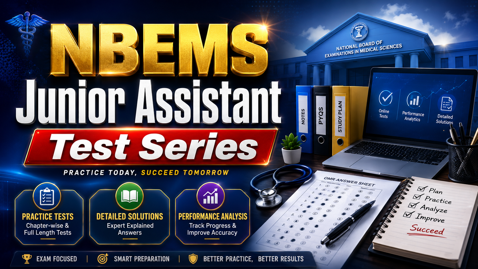 NBEMS Junior Assistant Test Series