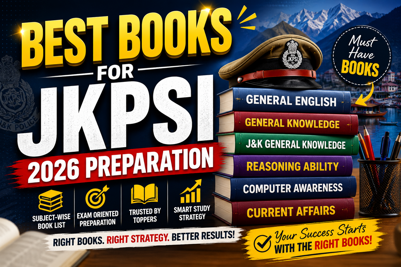 Best Books for JKPSI 2026 Preparation
