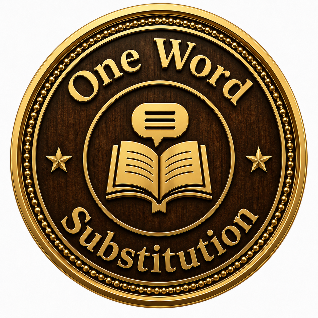 one word substitution